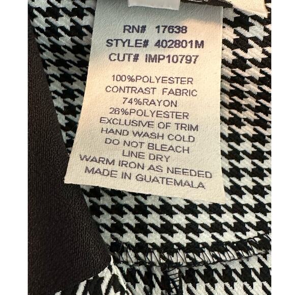 Miss Dorby black white houndstooth button blazer size 10P - Picture 4 of 10